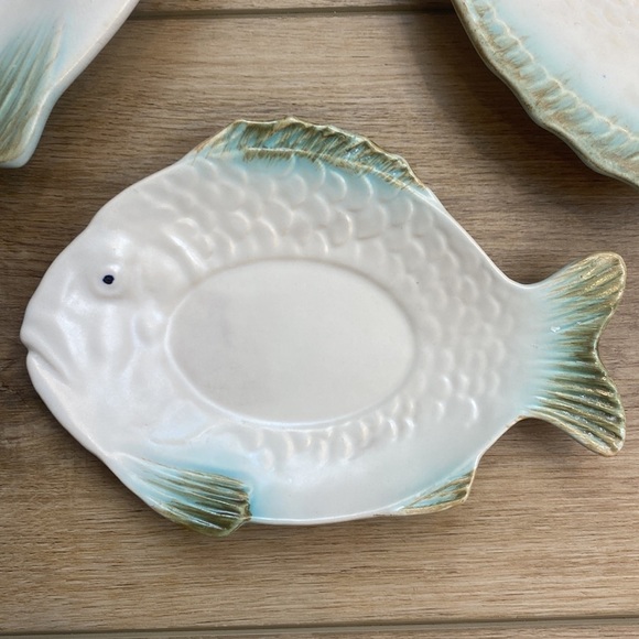 1930's Art Deco Fish‎ Plates - Picture 2 of 16